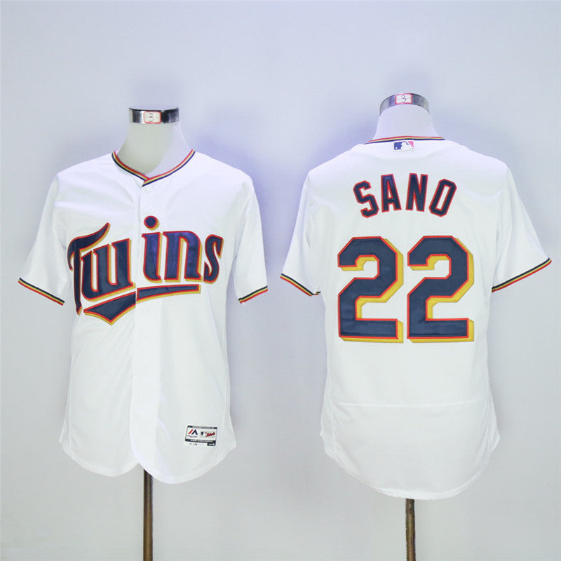 Custom Fan-Made Miguel Sano Minnesota Twins #22 White Baseball Jersey