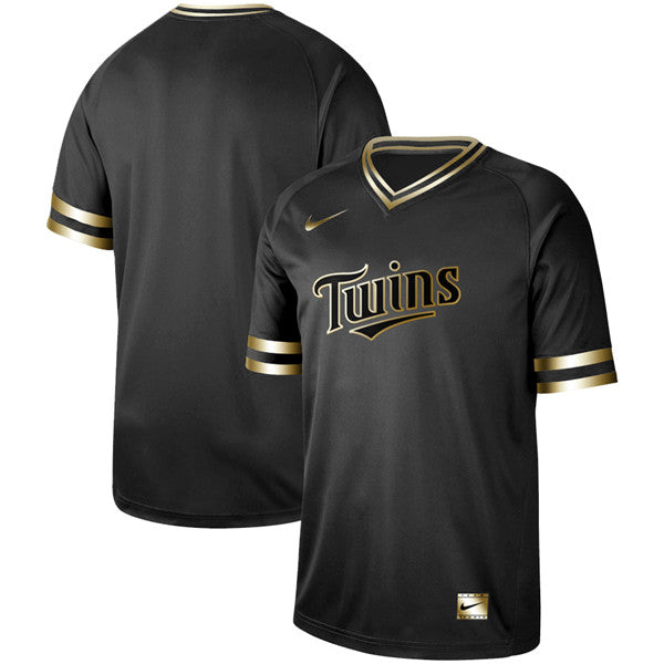 Custom Fan-Made Black Minnesota Twins Baseball Jersey Minnesota Twins Black Baseball Jersey