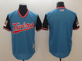 Custom Fan-Made Light Blue 2018 Minnesota Twins Baseball Jersey Minnesota Twins Blue 2018 Baseball Jersey