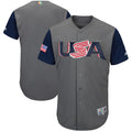 Custom Fan-Made USA Gray 2017 Baseball Jersey Style Grey 2017 Baseball Jersey