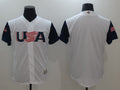 Custom Fan-Made USA White 2017 Baseball Jersey Style White 2017 Baseball Jersey
