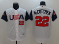 Custom Fan-Made USA Andrew McCutchen Style #22 White 2017 Baseball Jersey