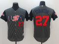 Custom Fan-Made USA Giancarlo Stanton Style #27 Grey 2017 Baseball Jersey