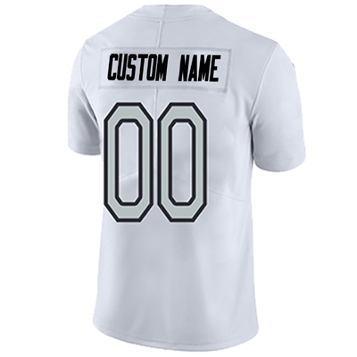 Custom white football jersey back view | GameDay Jerseys