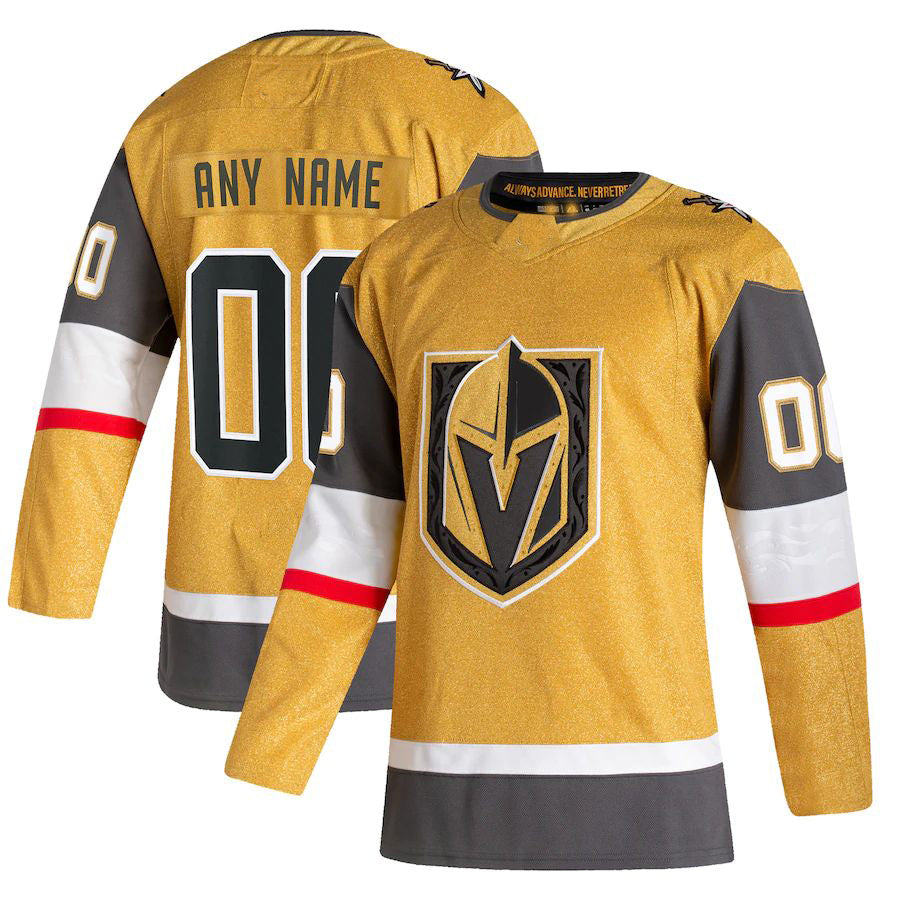 Custom gold hockey jersey #21 | GameDay Jerseys