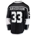LA.Kings #33 Viktor Arvidsson Fanatics Branded Home Breakaway Player Jersey Black Stitched American Hockey Jerseys