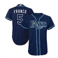 Tampa Bay Rays #5 Wander Franco Alternate Replica Player Jersey - Navy Baseball Jerseys
