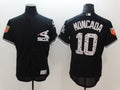 Custom Fan-Made Yoan Moncada Spring Training Chicago White Sox #10 Black 2018 Baseball Jersey