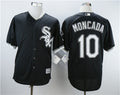 Custom Fan-Made Yoan Moncada Chicago White Sox #10 Black Baseball Jersey