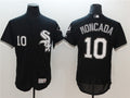 Custom Fan-Made Yoan Moncada Chicago White Sox #10 Black Baseball Jersey