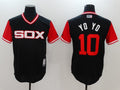 Custom Fan-Made Yoan Moncada YoYo Chicago White Sox #10 Black 2017 Baseball Jersey