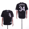 Custom Fan-Made Michael Kopech Chicago White Sox #34 Black Baseball Jersey