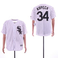 Custom Fan-Made Michael Kopech Chicago White Sox #34 White Baseball Jersey