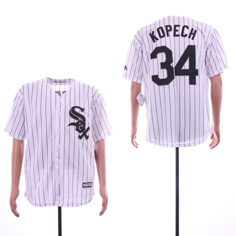 Custom Fan-Made Michael Kopech Chicago White Sox #34 White Baseball Jersey
