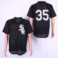 Custom Fan-Made Frank Thomas Chicago White Sox #35 Black Baseball Jersey