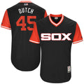 Custom Fan-Made Derek Holland Dutch Chicago White Sox #45 Black 2017 Baseball Jersey