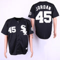 Custom Fan-Made Michael Jordan Chicago White Sox #45 Black Baseball Jersey