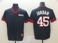 Custom Fan-Made Michael Jordan Chicago White Sox #45 White Throwback Baseball Jersey
