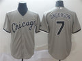 Custom Fan-Made Tim Anderson Chicago White Sox #7 Grey Baseball Jersey
