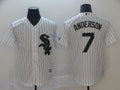 Custom Fan-Made Tim Anderson Chicago White Sox #7 White Baseball Jersey
