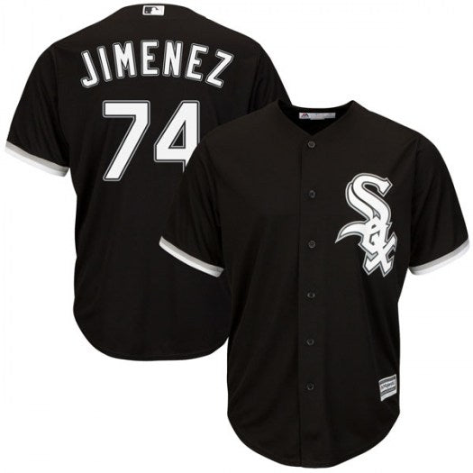 Custom Fan-Made Eloy Jimenez Chicago White Sox #74 Black Baseball Jersey