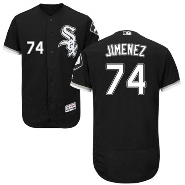 Custom Fan-Made Eloy Jimenez Chicago White Sox #74 Black Baseball Jersey