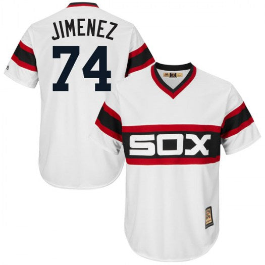 Custom Fan-Made Eloy Jimenez Chicago White Sox #74 White Baseball Jersey