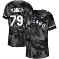 Custom Fan-Made Jose Abreu Camo Chicago White Sox #79 Black Baseball Jersey