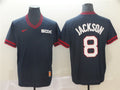 Custom Fan-Made Bo Jackson Chicago White Sox #8 White Throwback Baseball Jersey