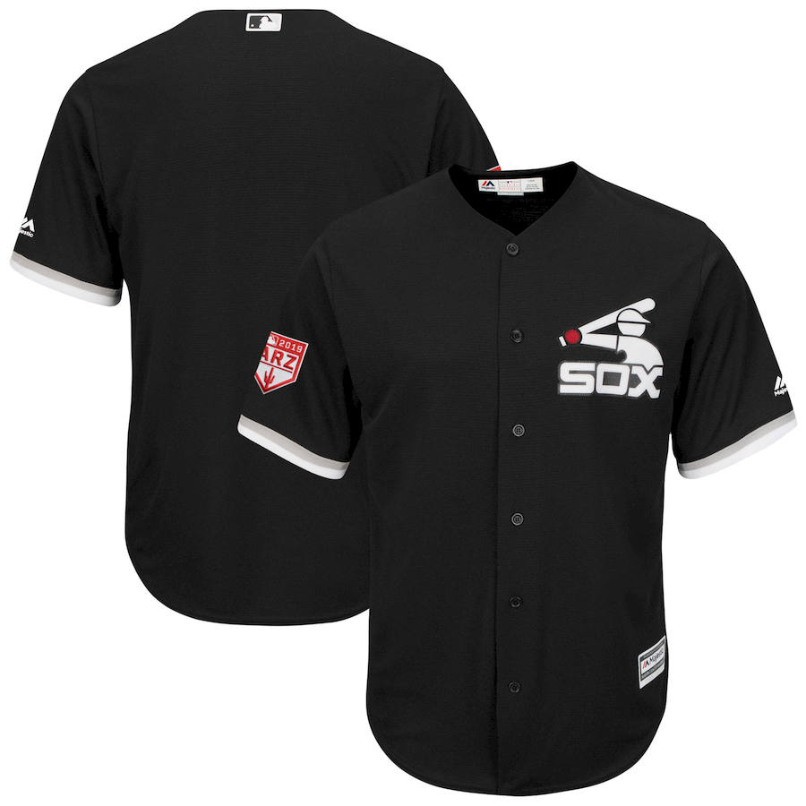 Custom Fan-Made Spring Training Black 2019 Chicago White Sox Baseball Jersey Chicago White Sox Black 2019 Baseball Jersey