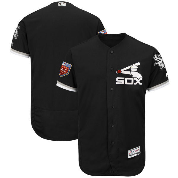 Custom Fan-Made Spring Training Black 2018 Chicago White Sox Baseball Jersey Chicago White Sox Black 2018 Baseball Jersey