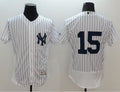 Custom Fan-Made Thurman Munson New York Yankees #15 White Baseball Jersey