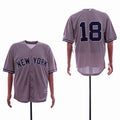 Custom Fan-Made Didi Gregorius Number New York Yankees #18 Grey Baseball Jersey