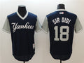 Custom Fan-Made Didi Gregorius Sir Didi New York Yankees #18 Navy 2017 Baseball Jersey