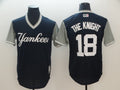 Custom Fan-Made Didi Gregorius Knight New York Yankees #18 Navy 2018 Baseball Jersey