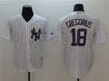 Custom Fan-Made Didi Gregorius Stars Stripes New York Yankees #18 White 2018 Baseball Jersey