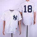 Custom Fan-Made Didi Gregorius New York Yankees #18 White Baseball Jersey