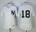 Custom Fan-Made Didi Gregorius New York Yankees #18 White Baseball Jersey
