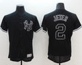Custom Fan-Made Derek Jeter New York Yankees #2 Black Baseball Jersey