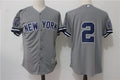 Custom Fan-Made Derek Jeter Retirement New York Yankees #2 Grey Baseball Jersey