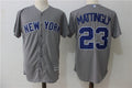 Custom Fan-Made Don Mattingly New York Yankees #23 Grey Baseball Jersey