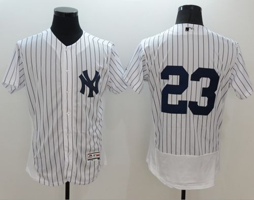 Custom Fan-Made Don Mattingly New York Yankees #23 White Baseball Jersey
