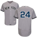 Custom Fan-Made Gary Sanchez New York Yankees #24 Grey Baseball Jersey