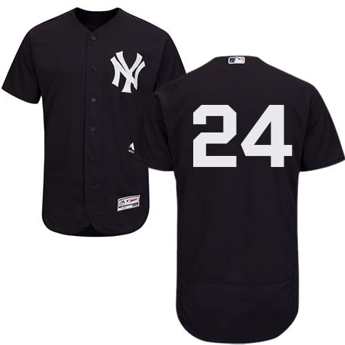Custom Fan-Made Gary Sanchez New York Yankees #24 Blue Baseball Jersey