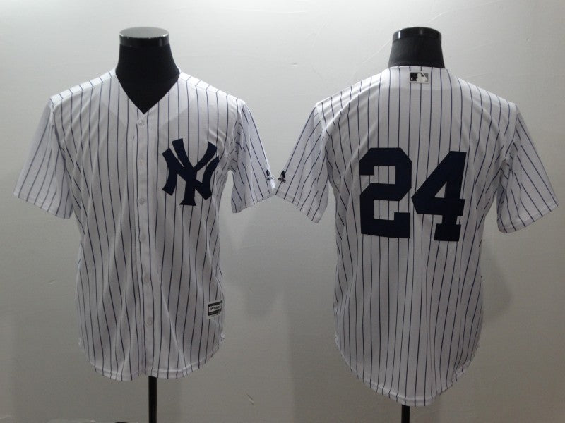Custom Fan-Made Gary Sanchez New York Yankees #24 White Baseball Jersey
