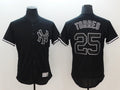 Custom Fan-Made Gleyber Torres New York Yankees #25 Black Baseball Jersey