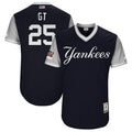 Custom Fan-Made Gleyber Torres New York Yankees #25 Navy 2018 Baseball Jersey