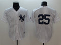Custom Fan-Made Gleyber Torres New York Yankees #25 White Baseball Jersey