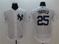 Custom Fan-Made Gleyber Torres New York Yankees #25 White Baseball Jersey