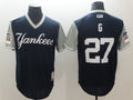Custom Fan-Made Giancarlo Stanton New York Yankees #27 Navy 2018 Baseball Jersey